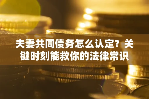 济南夫妻共同债务怎么认定？关键时刻能救你的法律常识