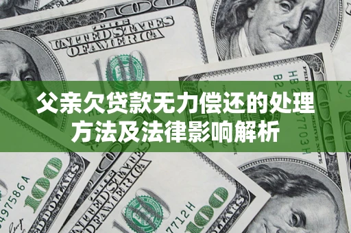 济南父亲欠贷款无力偿还的处理方法及法律影响解析