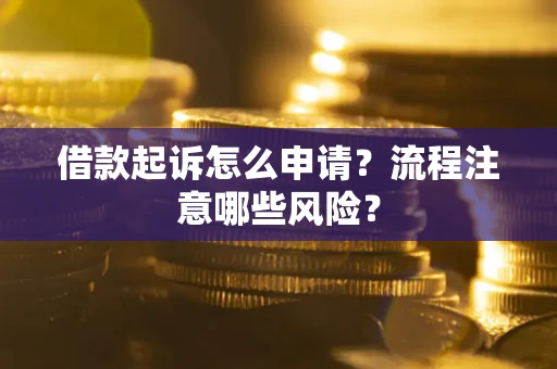 济南借款起诉怎么申请？流程注意哪些风险？